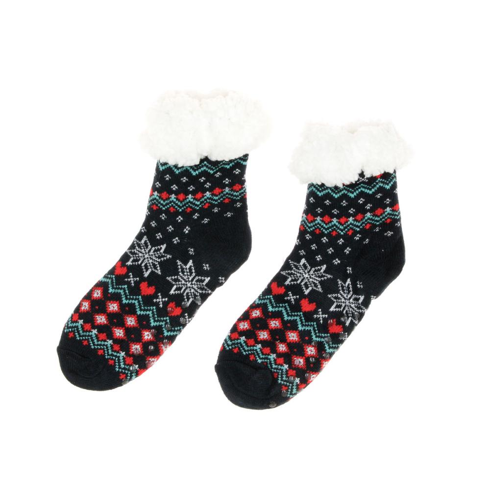 Chaussettes Molletonné Marine Femme Winter Socks Sherpa pas cher