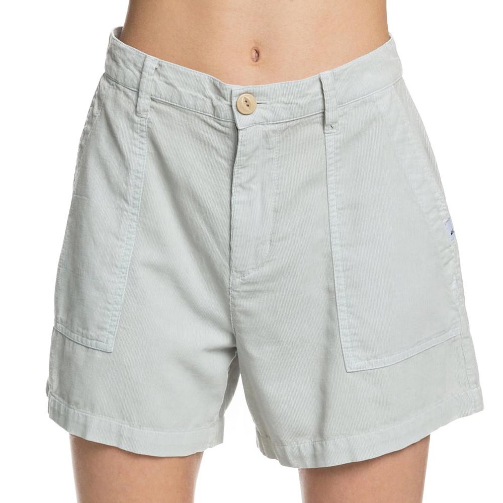 Short Gris en velours côtelé Femme Quiksilver pas cher