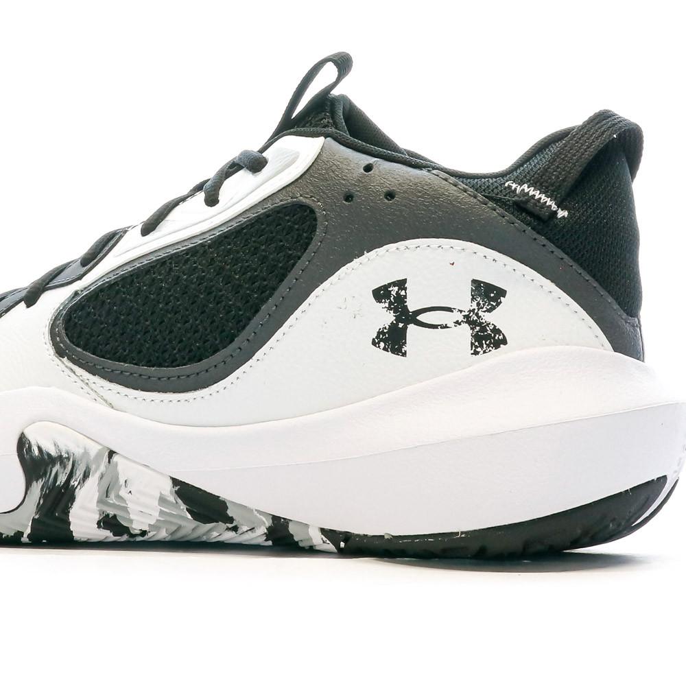 Chaussures de Basket Blanche/Noire Homme Under Armour Lockdown 6 vue 7