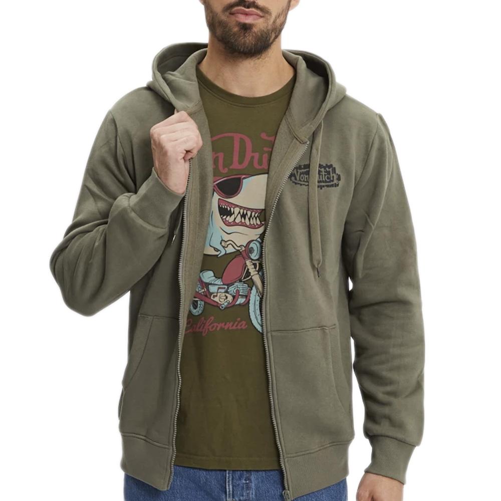 Sweat Kaki Homme Von Dutch SWZ pas cher