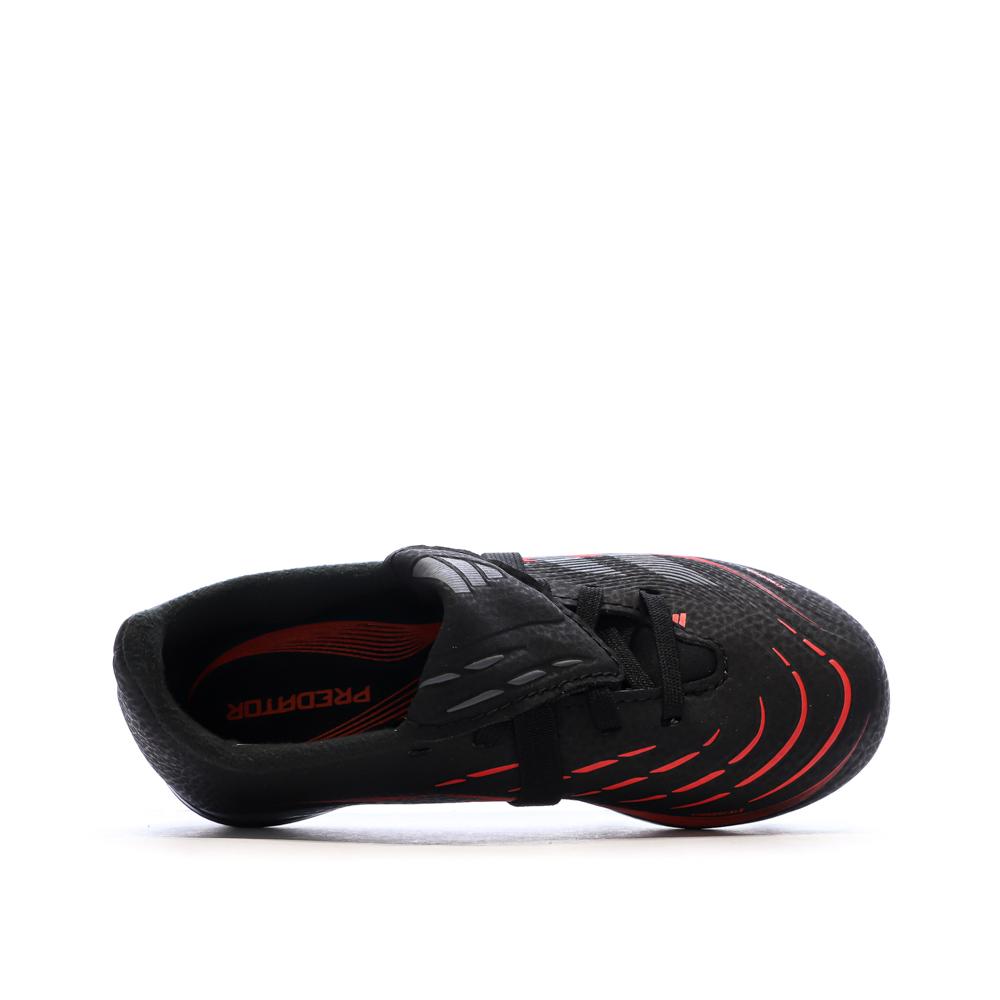 Zapatillas de fútbol negras para niños Adidas Predator League FT SG ver 4