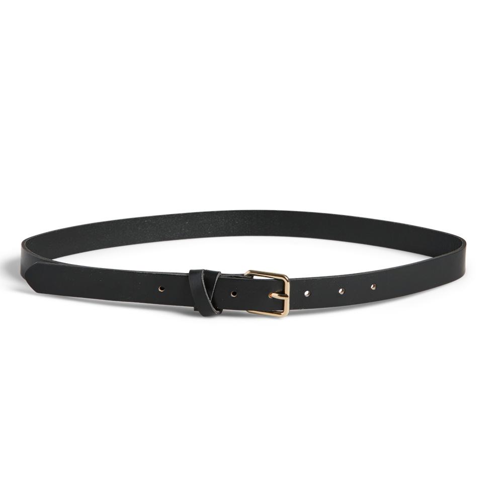 Ceinture Noir Femme Pieces Clisa Leather Belt pas cher