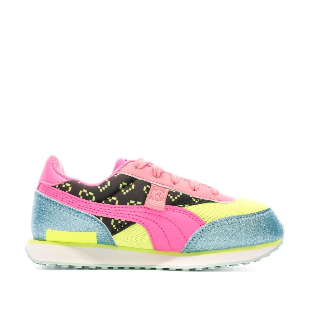 Baskets Rose/Bleu Fille Future Rider Lol vue 2