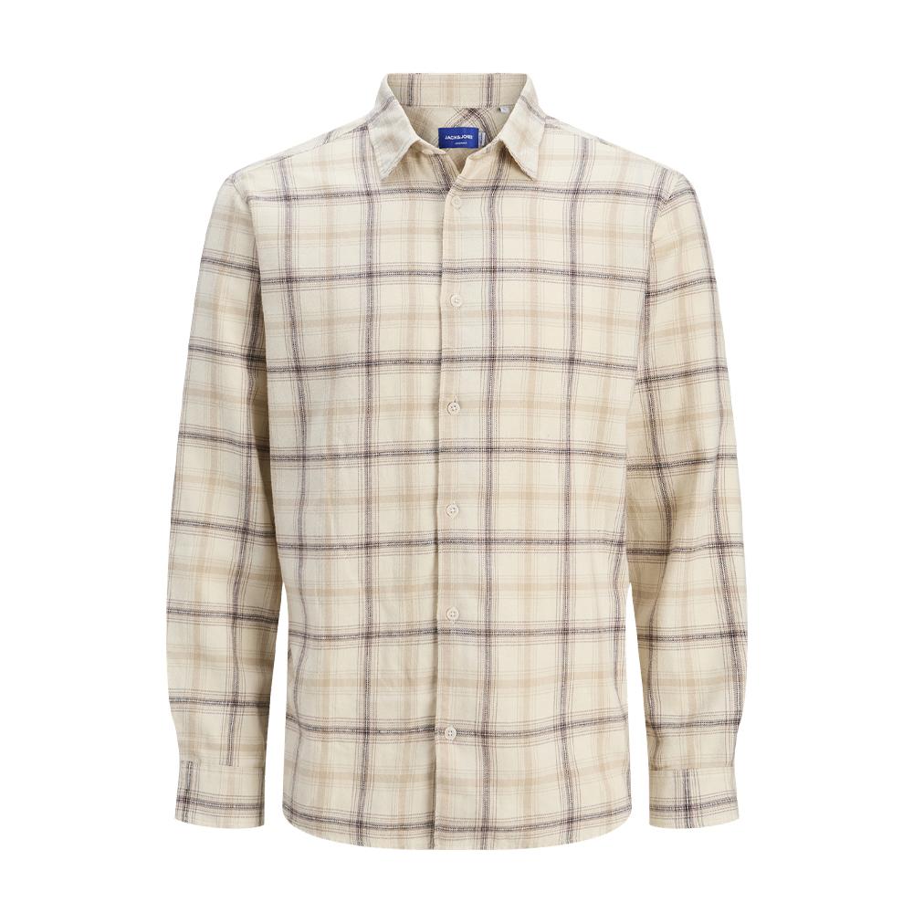 Chemise Beige/Marron Homme Jack & Jones Shua pas cher