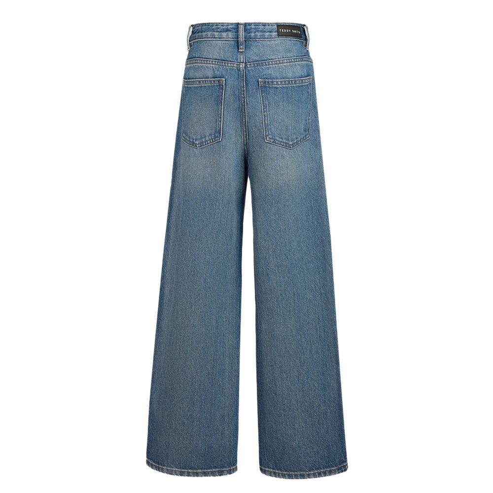 Jean Large Bleu Fille Teddy Smith Electra vue 2