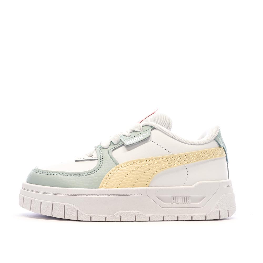Baskets Blanches/Vert/Jaune Fille Puma Cali Dream Pastel pas cher