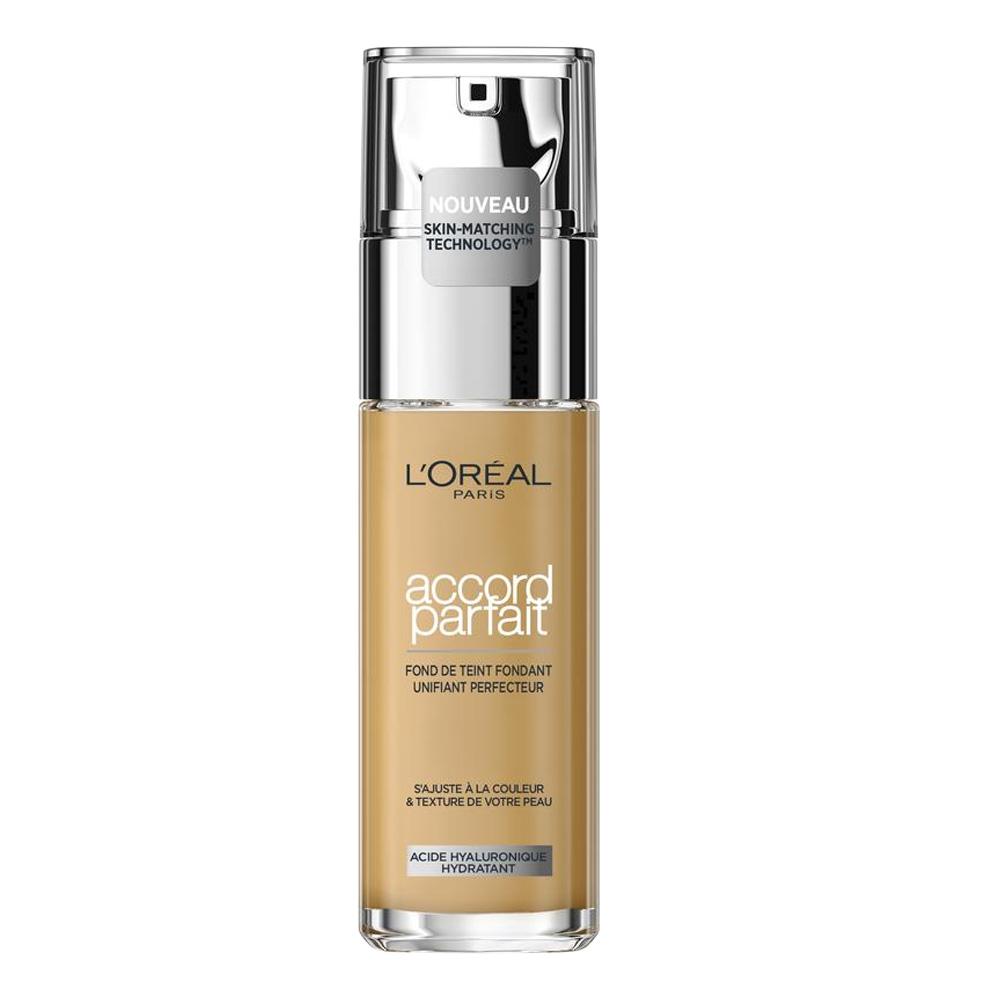 Fond de teint L'Oréal Paris Accord Parfait 3.D/3.W Sous ton doré pas cher