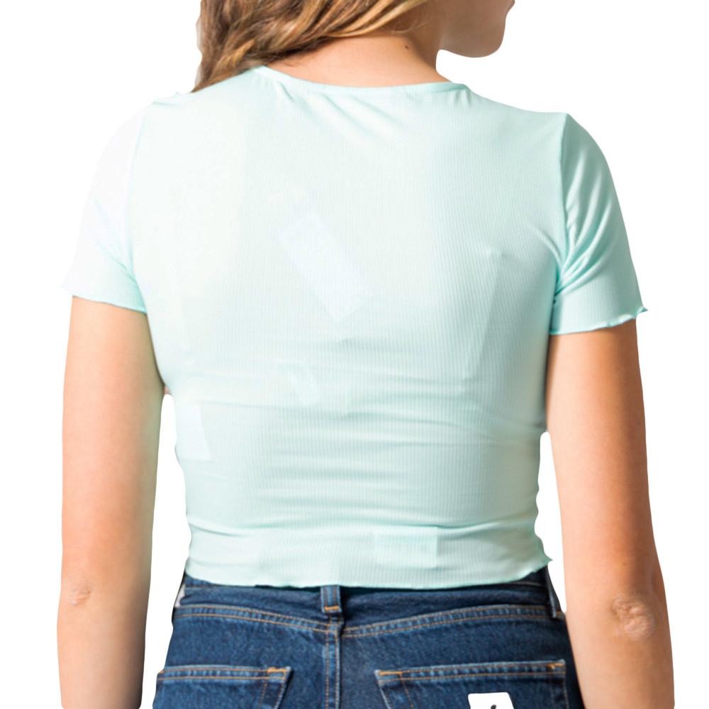 T-Shirt Bleu Femme Vero Moda Madi Jill vue 2