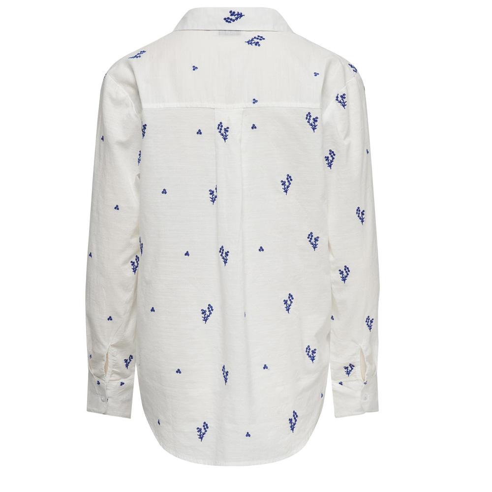Chemise Blanche/Bleu Femme JDY Kimie vue 2