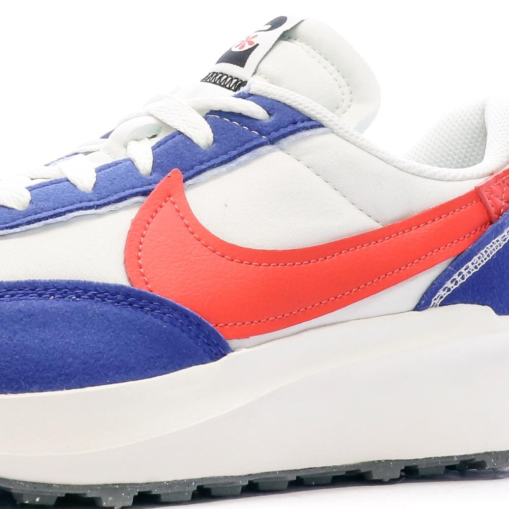 Baskets Blanche/Bleu Homme Nike Waffle Debut Swoosh vue 7