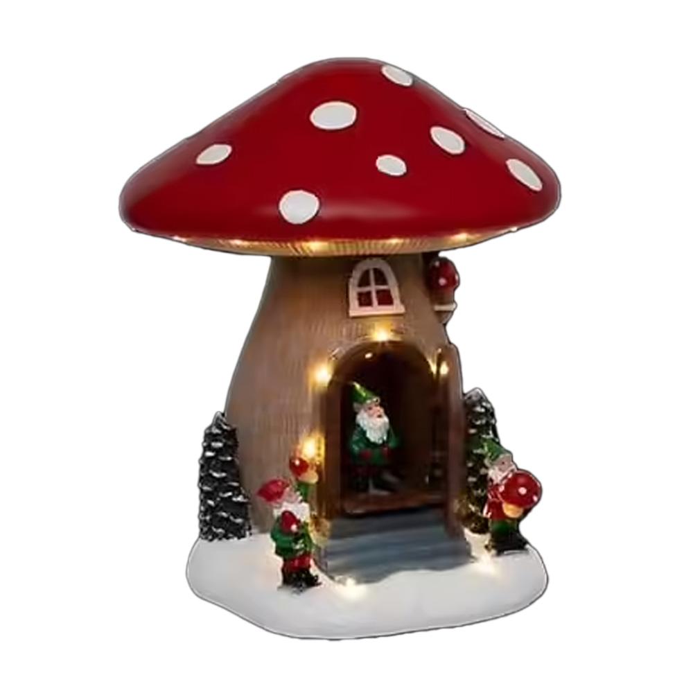 Champignon de Noël lumineux Atmosphera SVANA pas cher