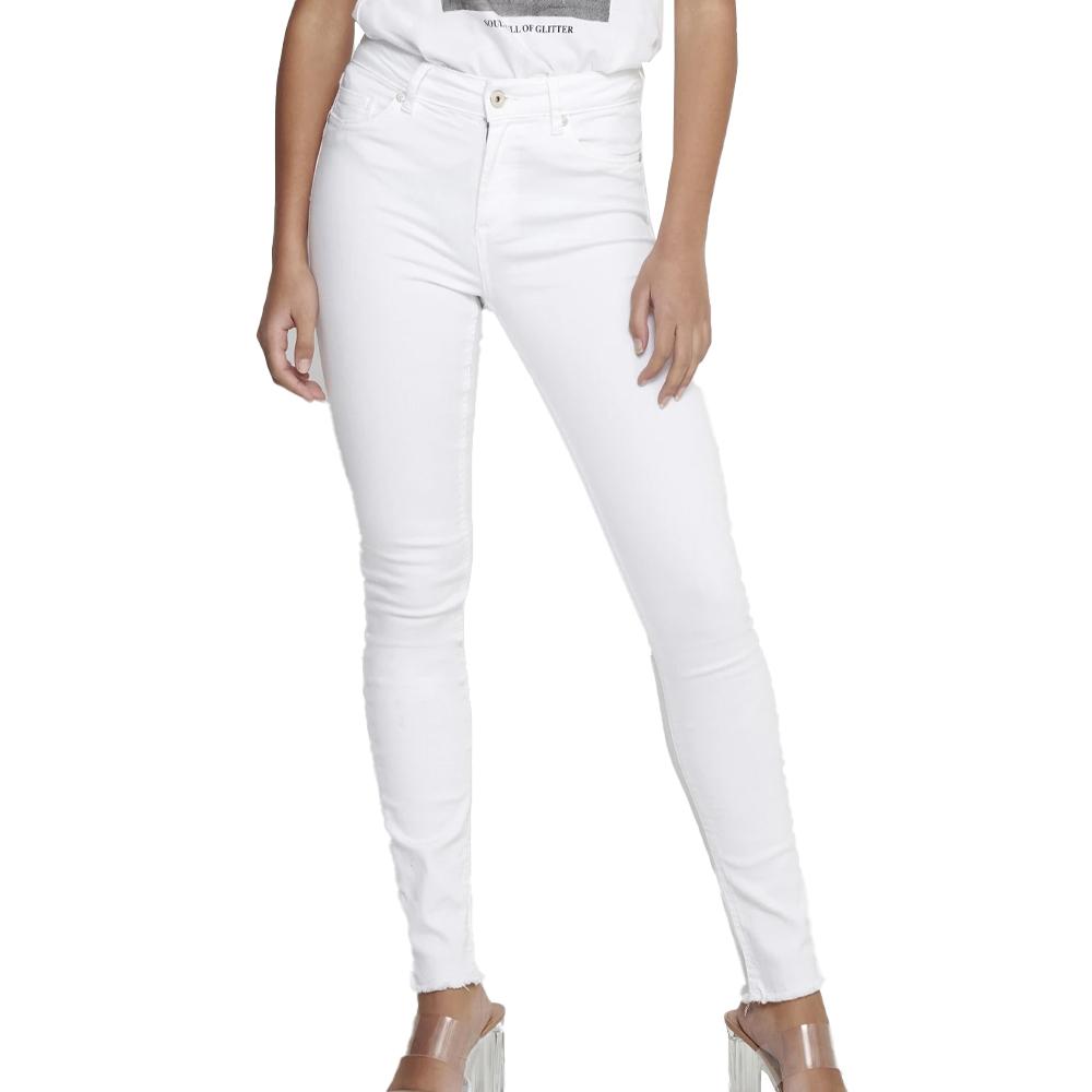 Jean Skinny Blanc Femme Only Emel pas cher
