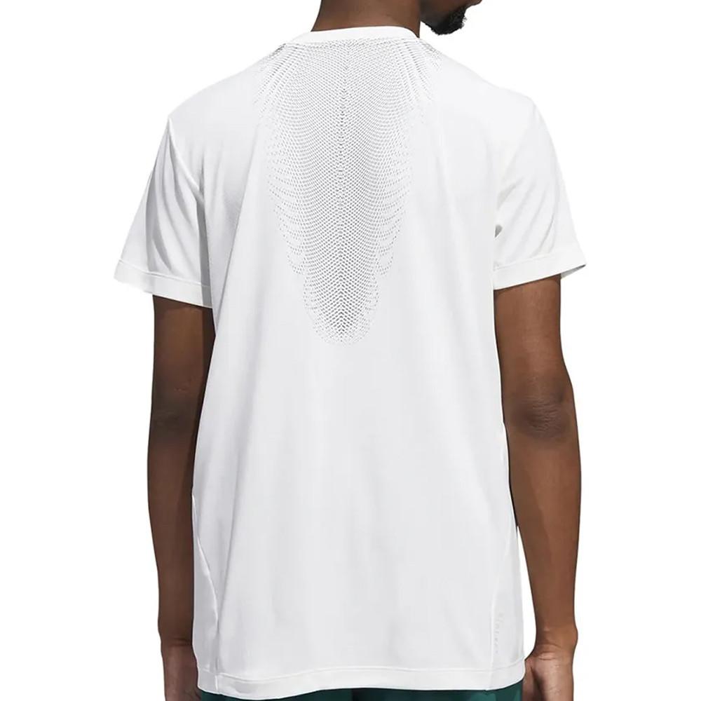 T-shirt Blanc Homme Adidas Warri vue 2