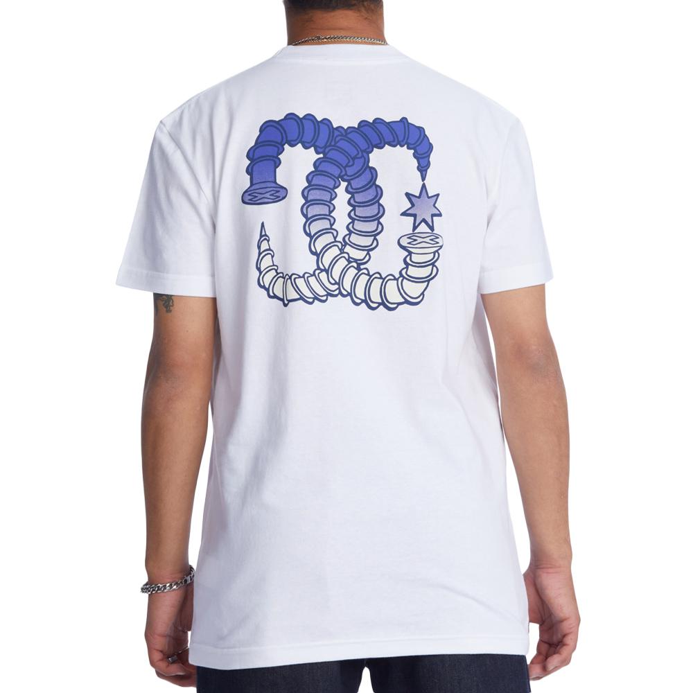 Camiseta blanca para hombre DC Shoes Star Screwed ver 2