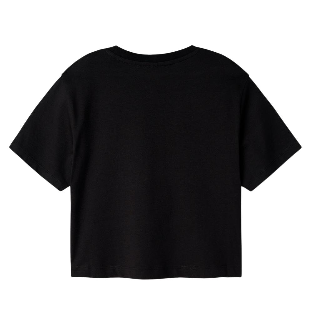 T-shirt Noir Fille Name it Fostinna vue 2