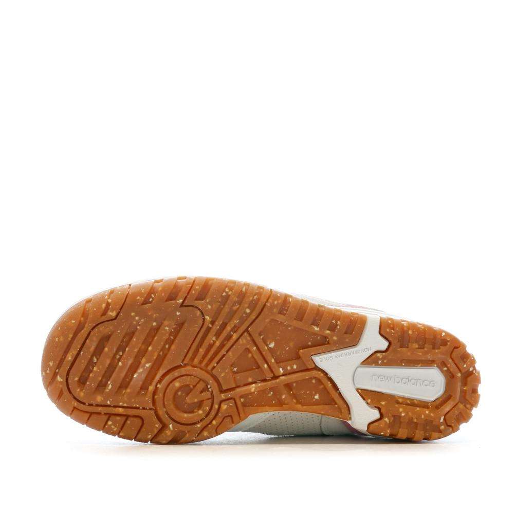 Baskets Beige/Bleu Femme New Balance Bb550 vue 5
