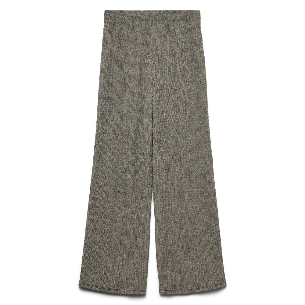 Pantalon Fluide Noir/Beige Femme Vero Moda Straight Trousers pas cher