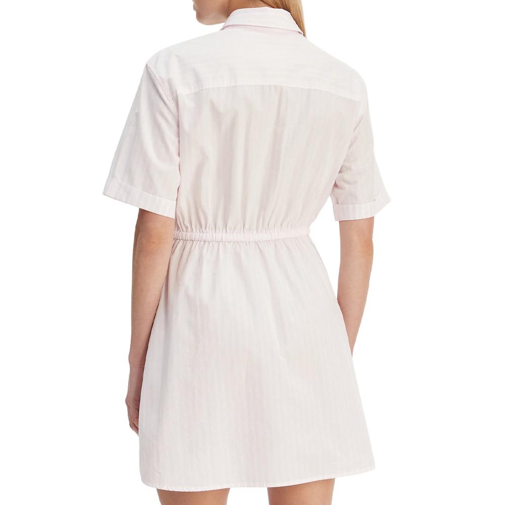 Robe Rose/Blanche Femme Tommy Hilfiger Stripe vue 2