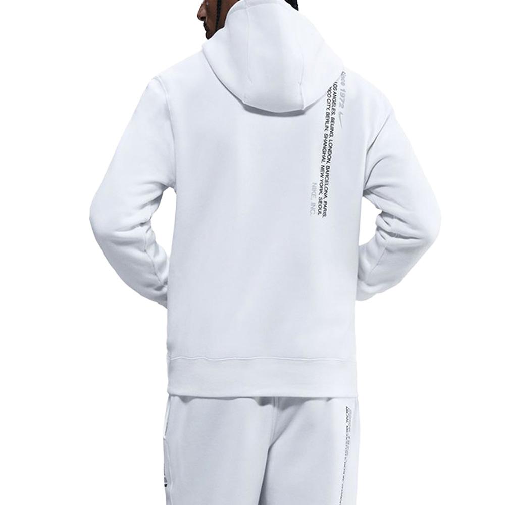 Sweat Blanc Homme Nike M Nk Club Bb vue 2