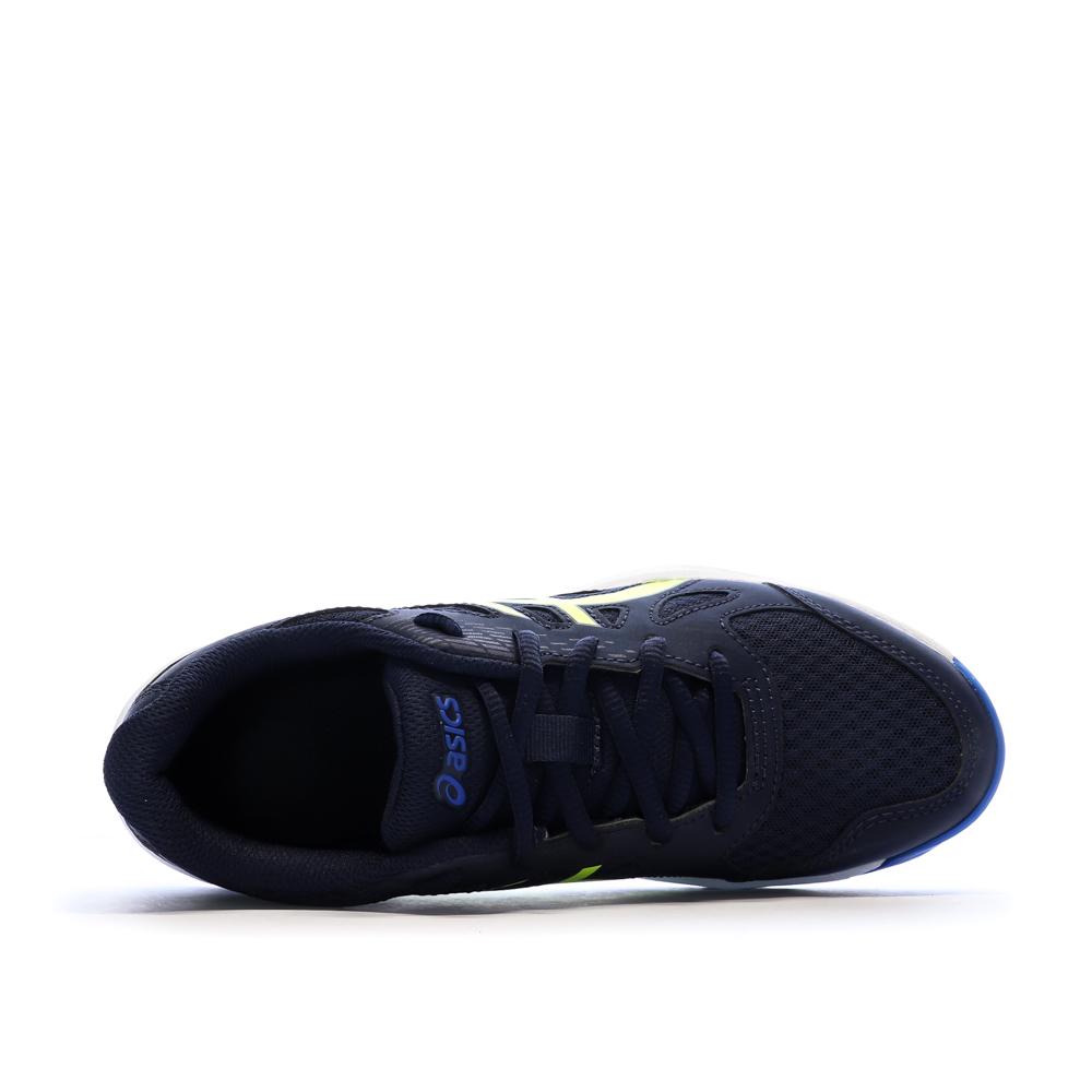 Asics Upcourt 6 Herren Padel Schuh Marine/Gelb Fluo Ansicht 4