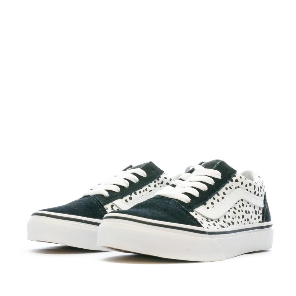 Baskets Noires/Blanches Fille Vans Old Skool vue 6