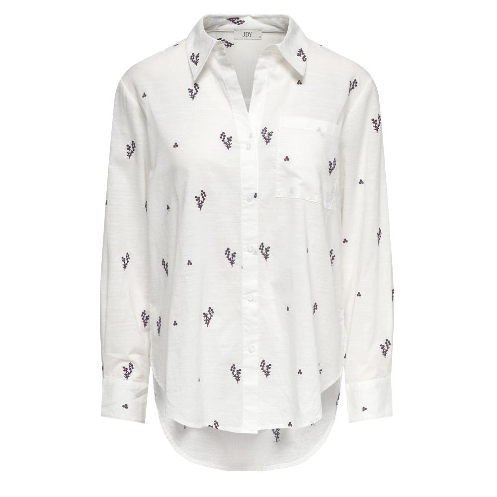 Chemise Blanche/Kaki Femme JDY Kimie pas cher
