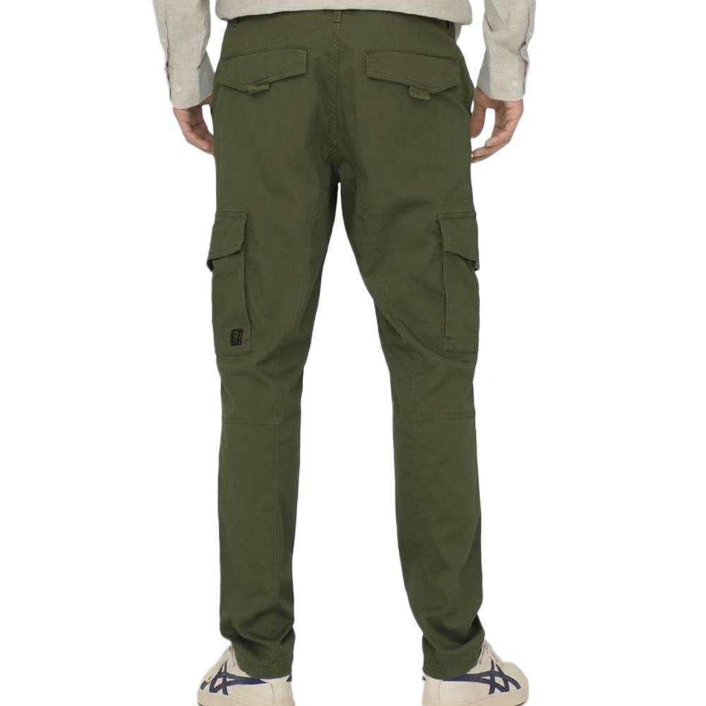 Pantalon Cargo Kaki Homme Only & Sons Dean vue 2