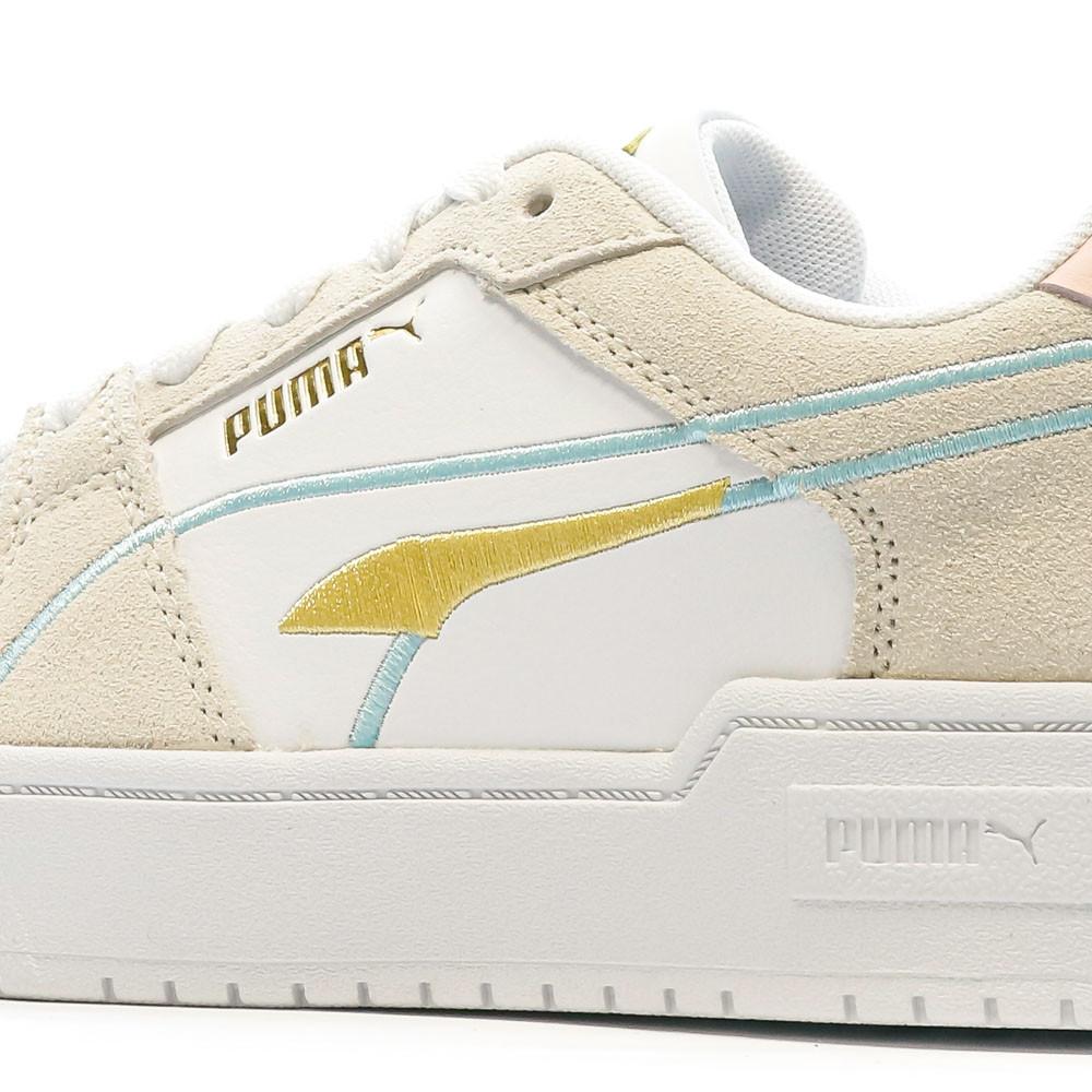 Baskets Blanc/Beige/Jaune Femme Puma Pro Tweak vue 7