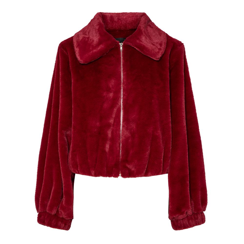 Veste Rouge Femme Pieces Frances pas cher
