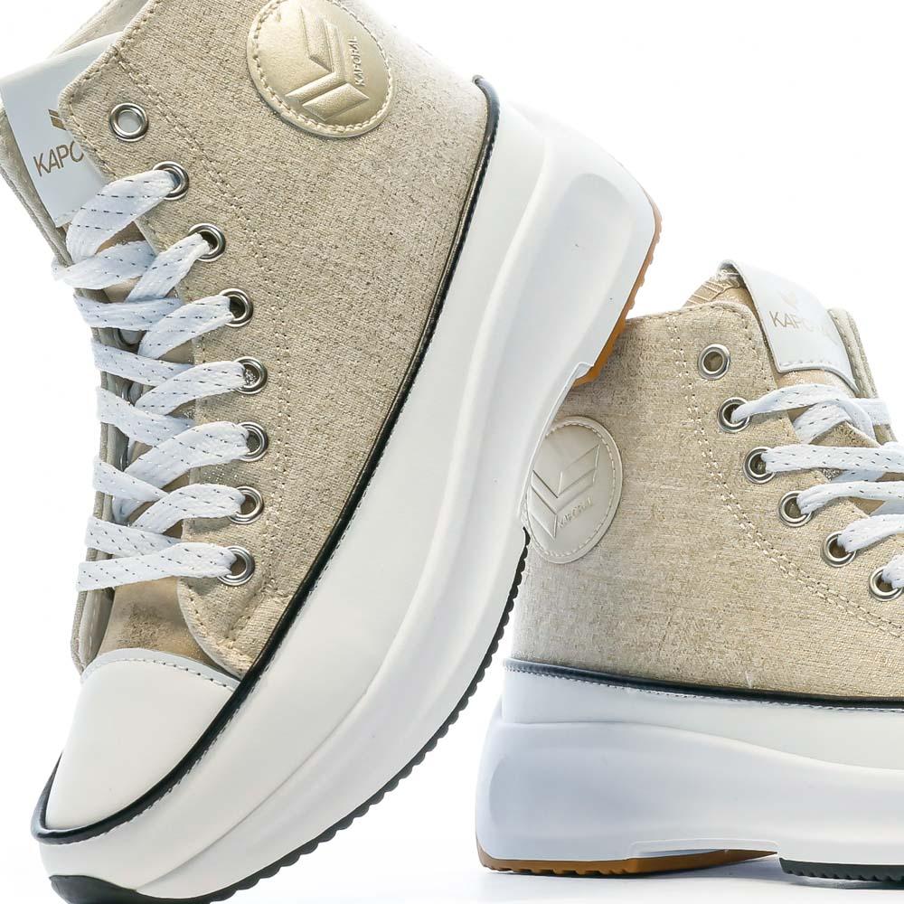 Baskets Montantes Doré Femme Kaporal Christy vue 7