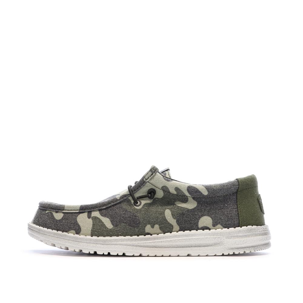 Chaussures Militaire Kaki Homme Hey Dude Camo pas cher