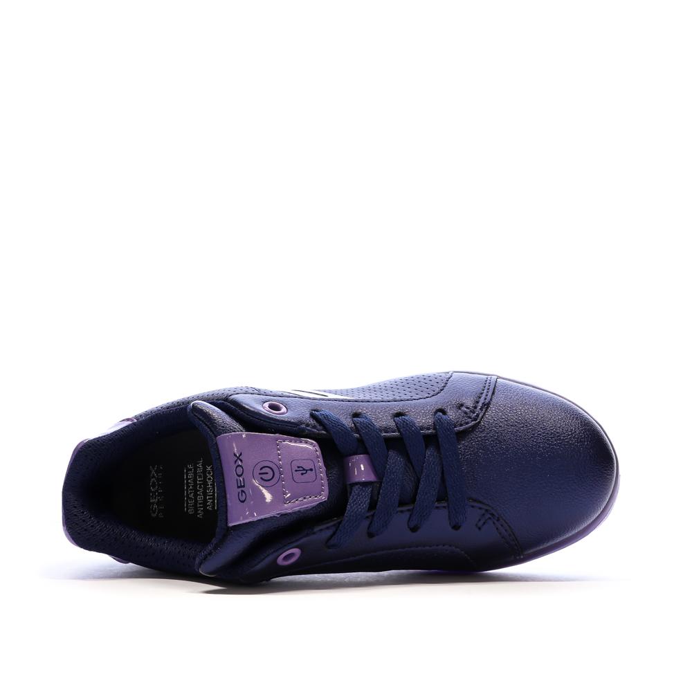 Baskets Violettes Fille Geox Kommodor vue 4