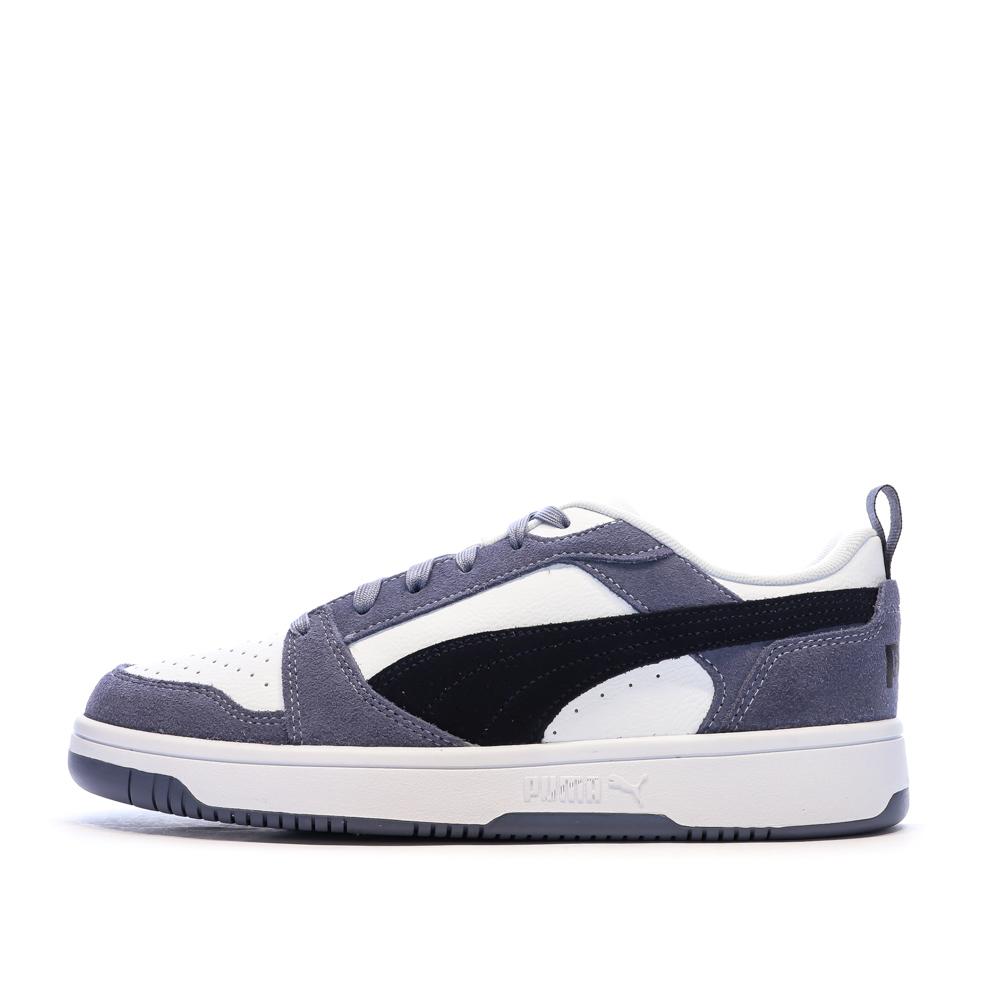 Baskets Blanches/Noires/Bleu Mixte Puma Caven 2.0 pas cher