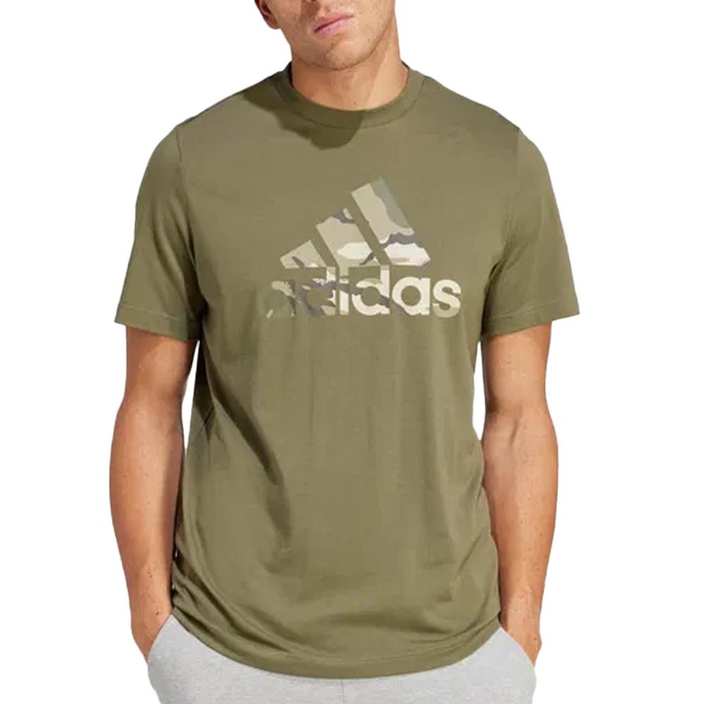T-Shirt Vert Foncé Homme Adidas Camo pas cher