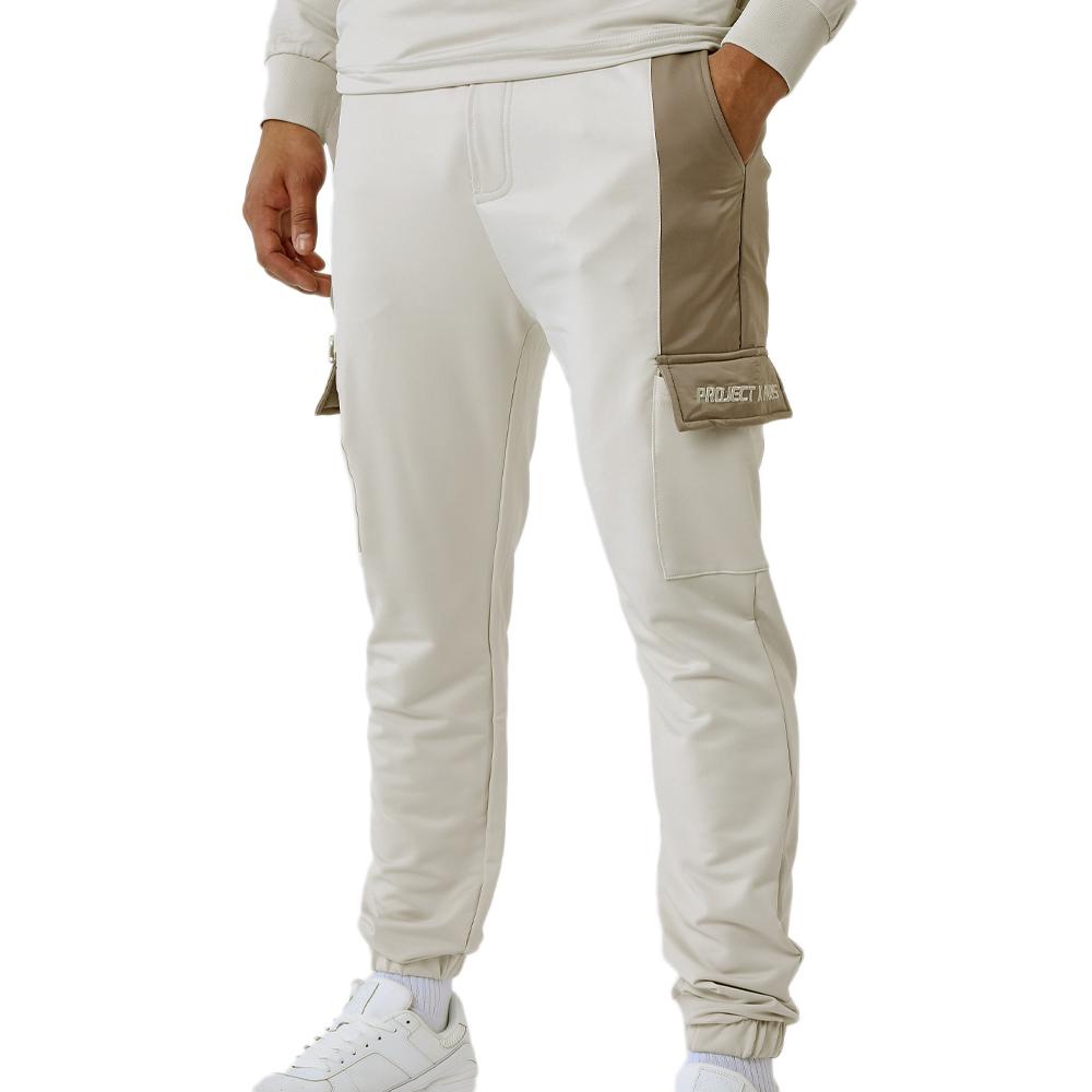 Jogging Beige/Marron Homme Project X Paris Bicolore pas cher