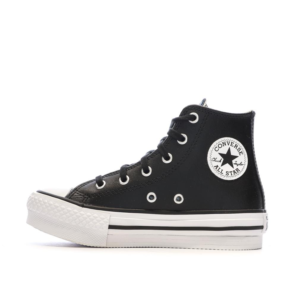 Baskets Noires Fille Converse All Star Eva pas cher