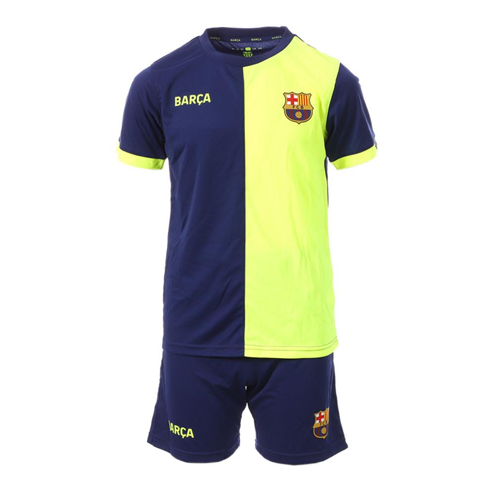 Mini-kit Football Marine/Jaune Garçon FC Barcelona pas cher