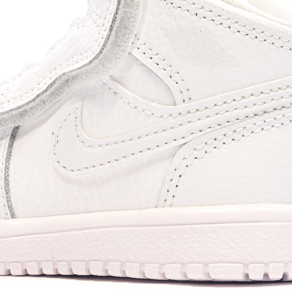 Baskets Blanches Garçon Nike Jordan 1 vue 7