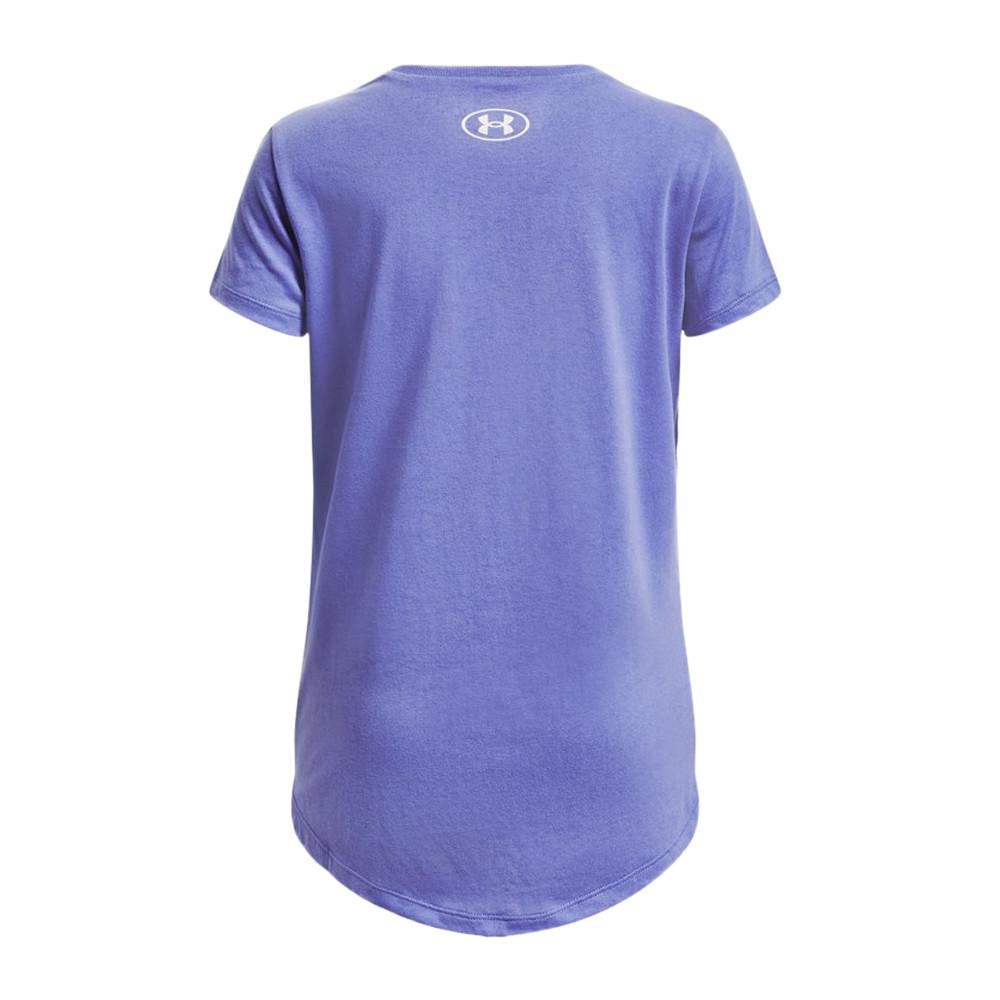 T-shirt Mauve Fille Under Armour Sportstyle Logo vue 2
