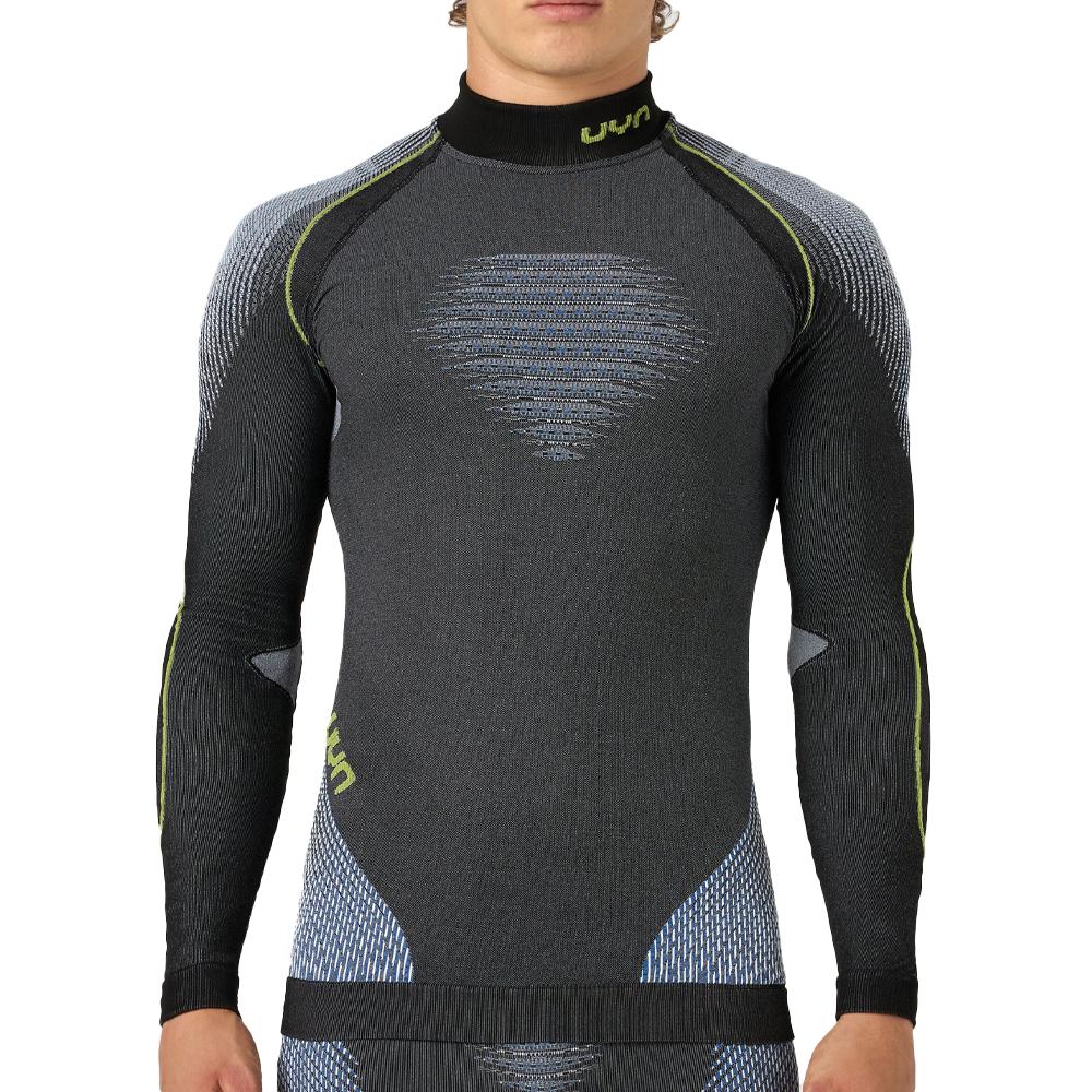 Schwarzes/grünes Thermoshirt für Herren von UYN Evolutyon günstig
