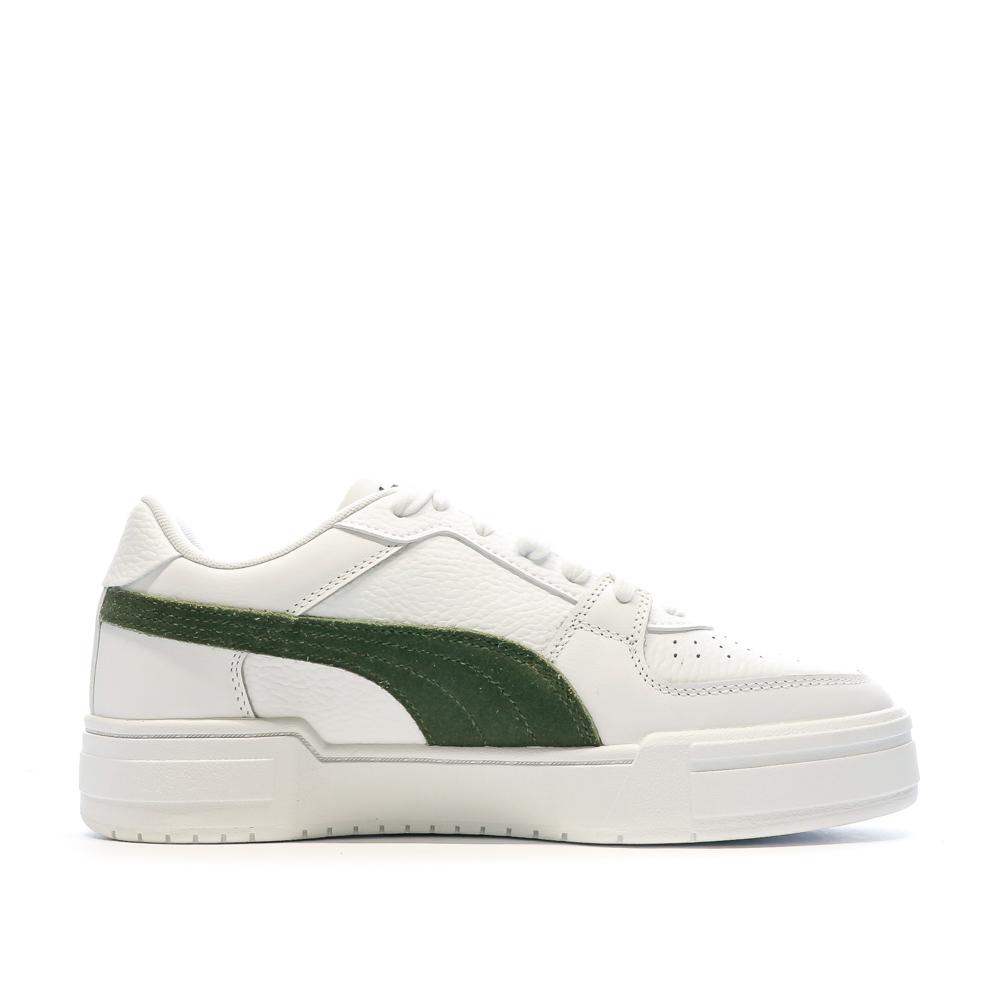 Baskets Blanches/Kaki Homme Puma Pro Classic vue 2