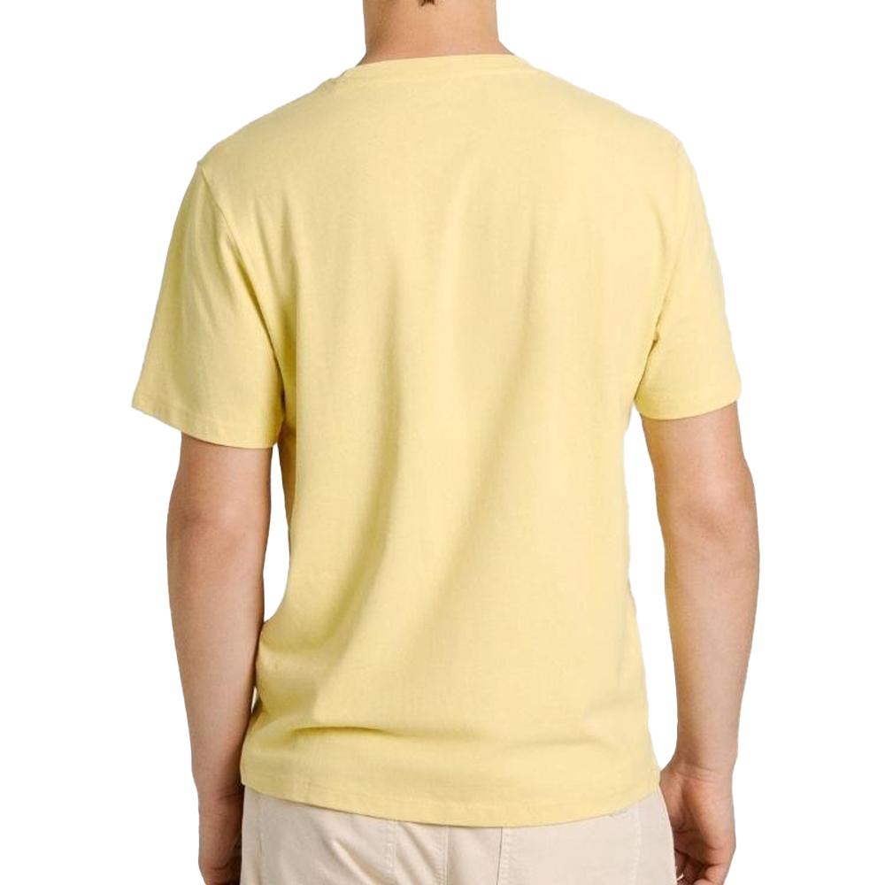 T-shirt Jaune Homme Pepe jeans Connor vue 2