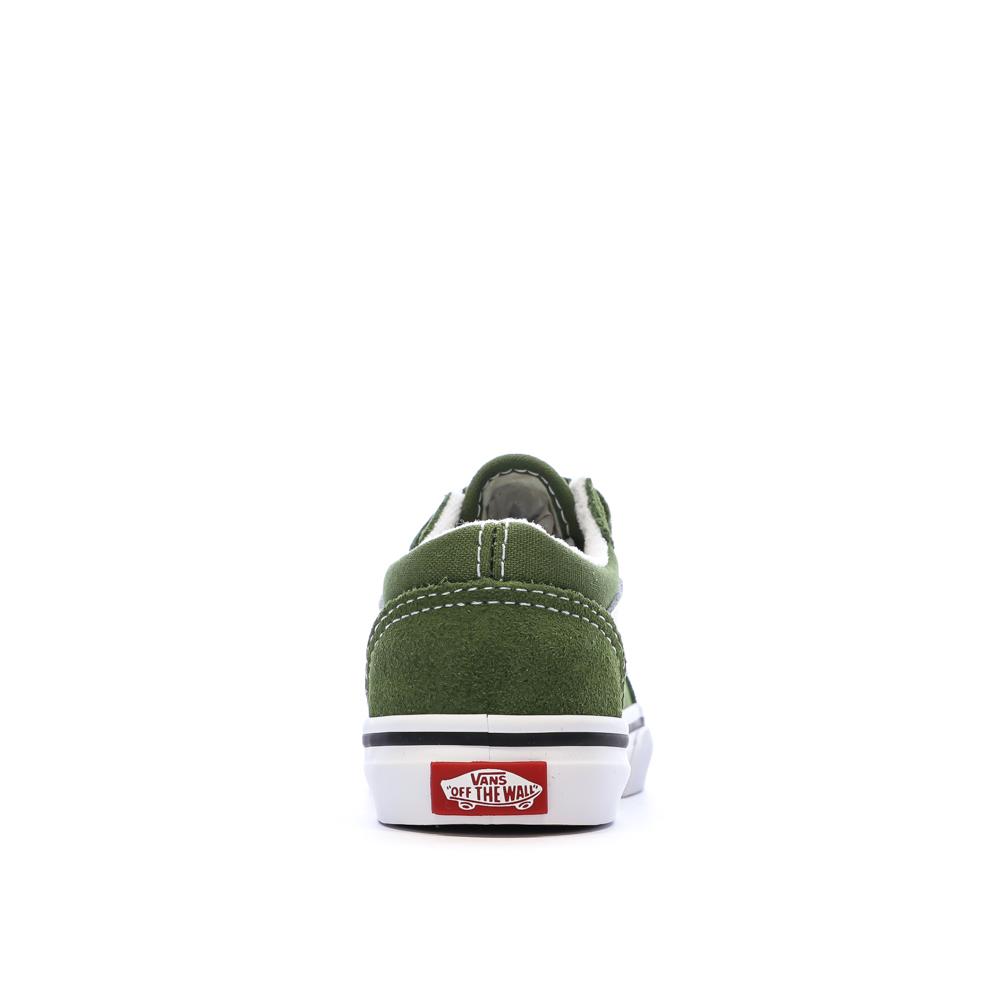 Baskets Vertes Garçon/Fille Vans Old Skool vue 3