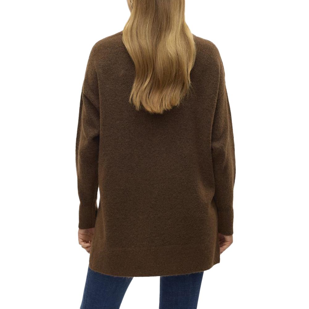Pull Marron Femme Vero Moda Filuca vue 2
