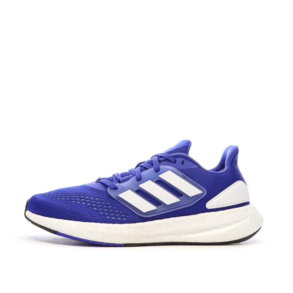 Chaussures de running Bleu/Blanc Homme Adidas Pureboost 22 pas cher