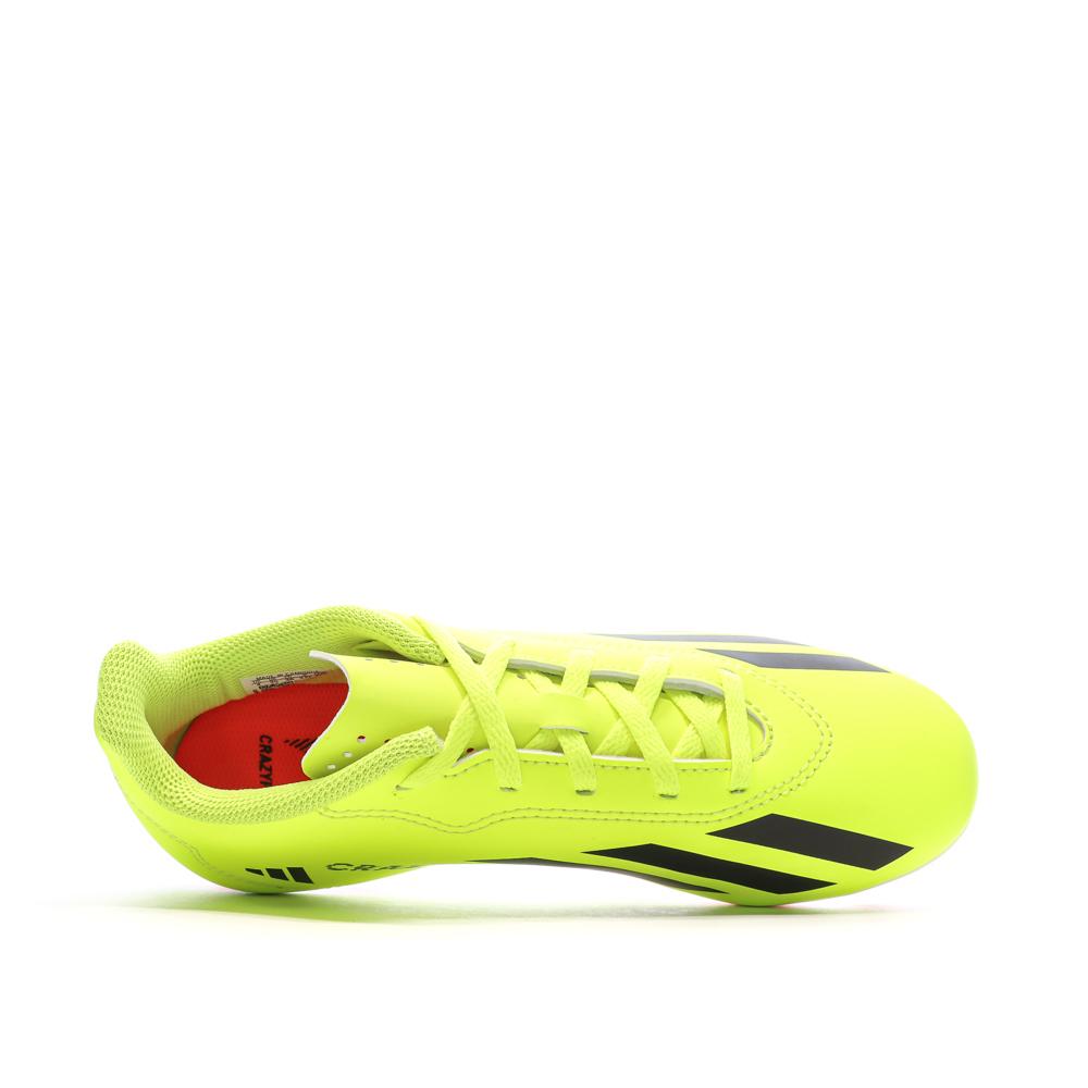 Chaussures de Foot Jaunes Junior Adidas X Crazyfast FxG vue 4