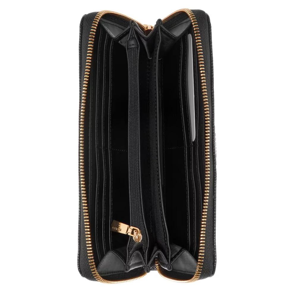 Portefeuille Noir Femme Guess Laurel Slg vue 3