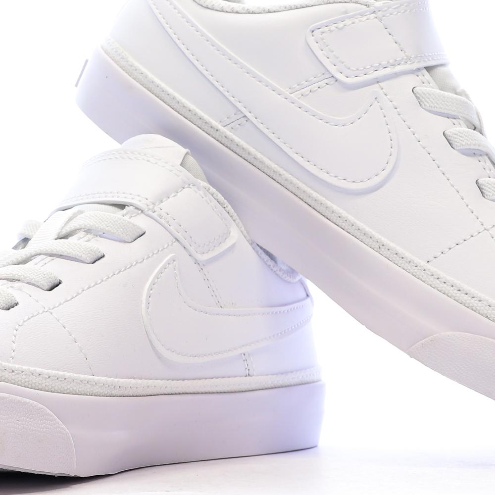 Baskets Blanches Fille Nike Court Legacy vue 7