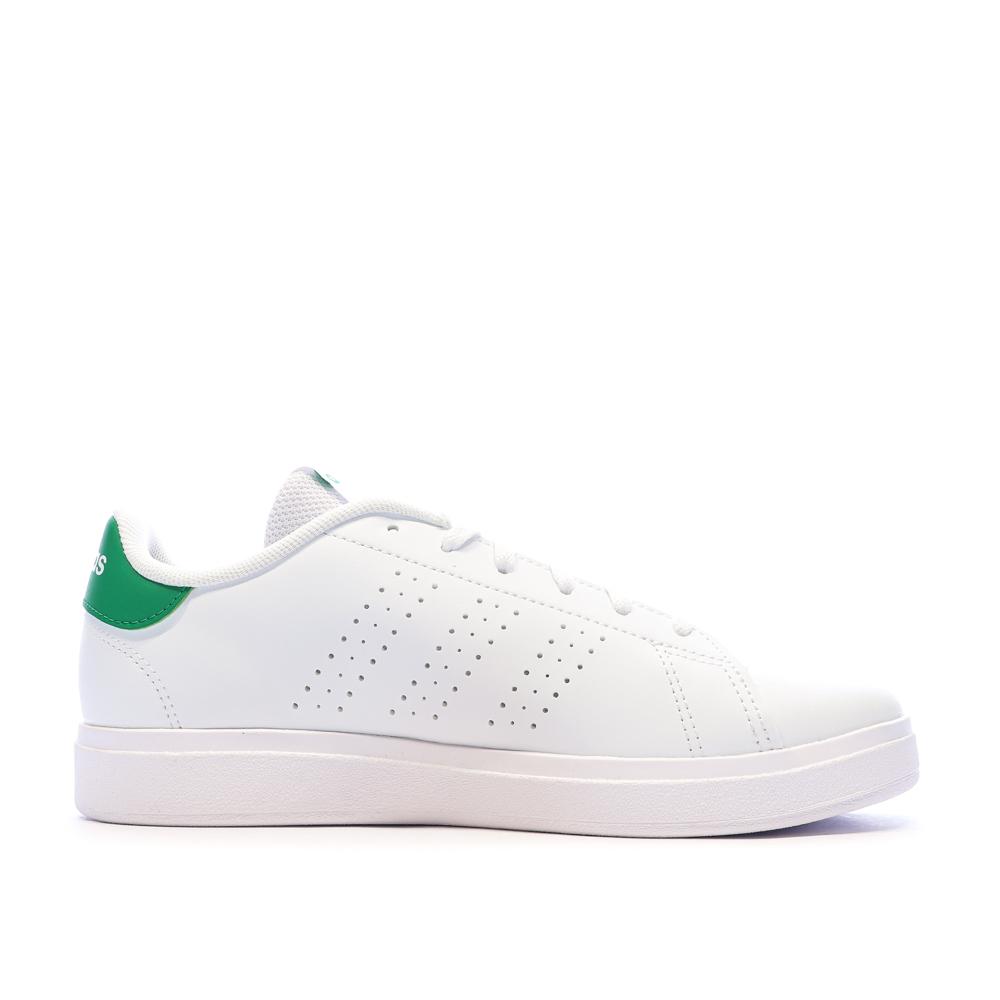 Baskets Blanches Mixte Adidas Advantage Base 2.0 J vue 7