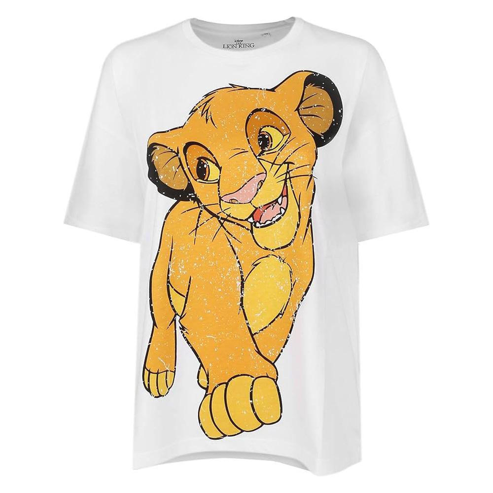 Weißes Damen-T-Shirt „Disney Simba Happy Shirt“ Ansicht 2
